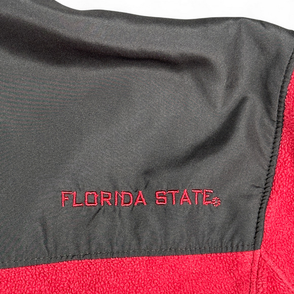Vintage Florida State Seminoles Jacket Adult LARGE Red Black ProPlayer 90s - Picture 7 of 10